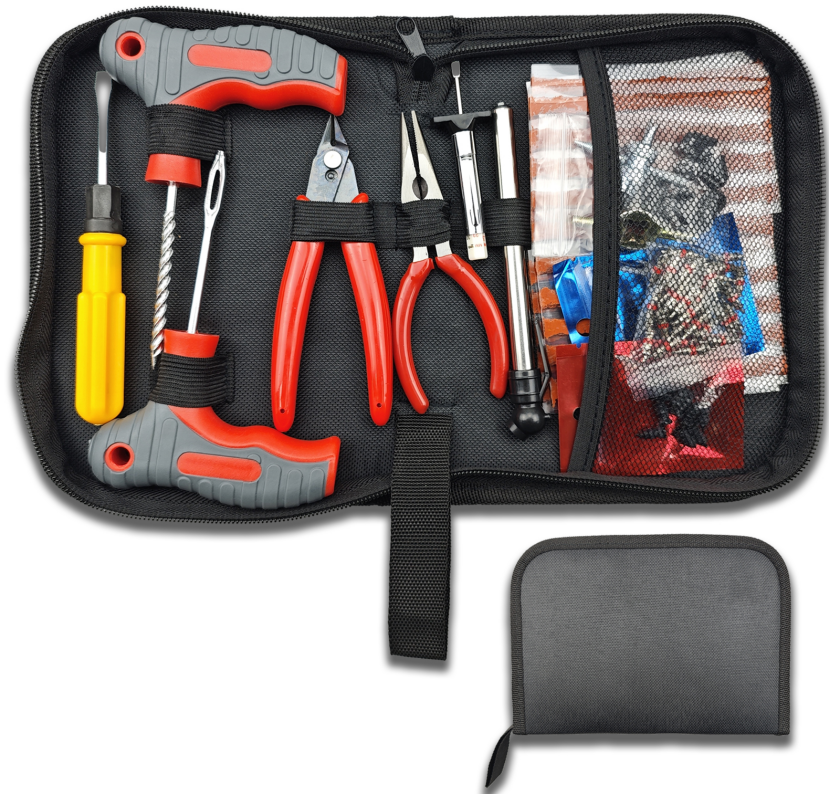 Tire Repair Kit, 78 PCS Heavy Duty Tire Plug Kit for Car, Universal Tire Patch kit to Fix Punctures and Plug Flats, Tire Fix Kit for Cars, Motorcycles, Truck, ATV & More – Durable Flat Tire Kit